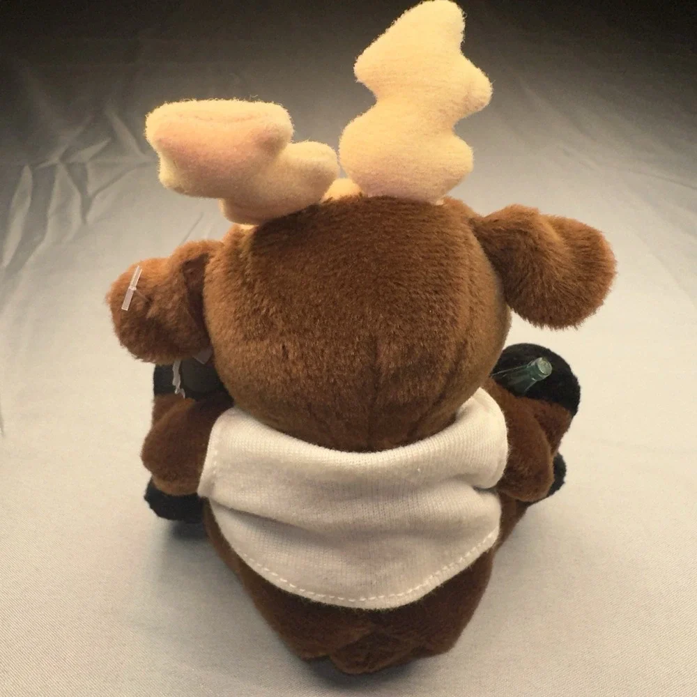 NWT Vintage 1997 Coca-Cola Bean Bag Plush Christmas Reindeer‎ in Shirt # 0133